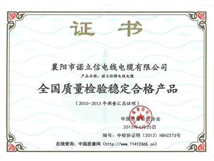 質量檢驗穩定合格產品